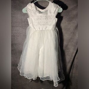 Jona Michelle White Formal Kids Dress